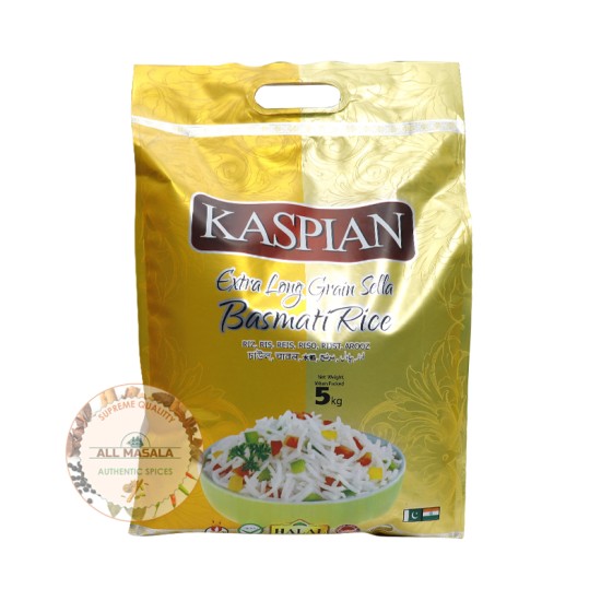 Kaspian Extra Long Grain sella Basmati Rice 5kg